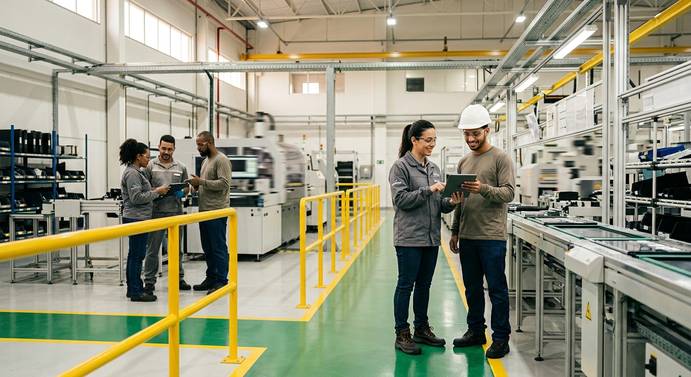 A Força no Chão de Fábrica: Segurança, Organização e Saúde na Indústria Modernizada